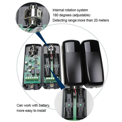 Pin không dây IP54 12V Cổng hồng ngoại Chùm tia an toàn
