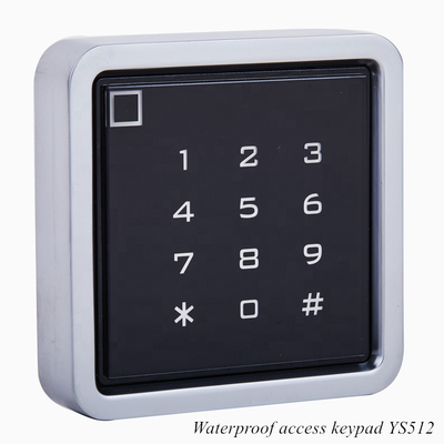 Bàn phím cửa tự động Cửa ra vào điện tử Vỏ kim loại chống nước RFID 125khz Bàn phím điều khiển ra vào độc lập với 2000 người dùng