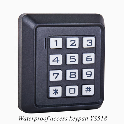 Bàn phím cửa tự động Chống nước IP68 RFID 125khz Bàn phím điều khiển ra vào được mã hóa Hệ thống ra vào cửa độc lập với 2000 người dùng